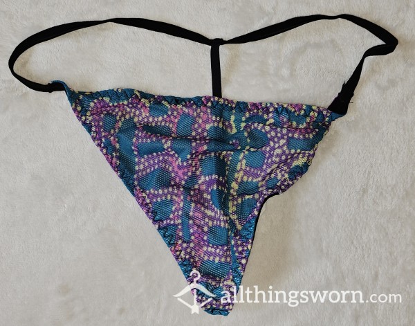 Blue/Purple Abstract G-String