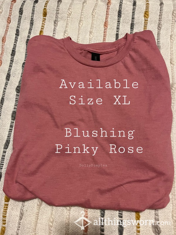 Blushing Pinky Rose T-Shirt XL