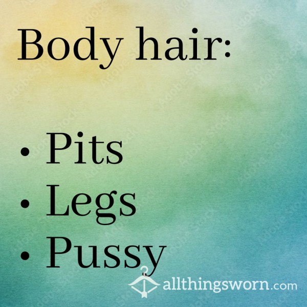 Body Hair! Armpit Hair, Leg Hair, Pubic Hair 🧚‍♀️ Hairy Girl, Natural ✨️