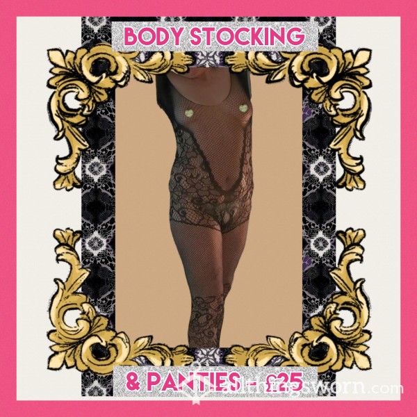 Body Stocking XL & Black Thong/Panties
