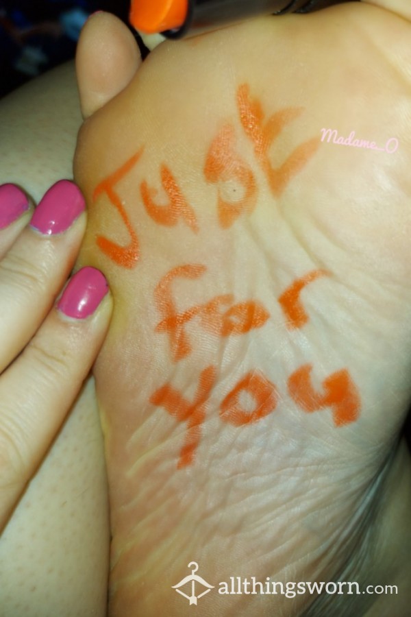 Body Writing - Sole Of Foot