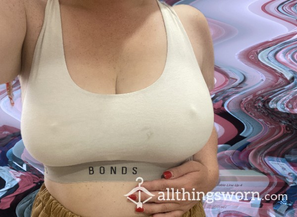Bonds Sports Bra, Old, Worn, Stained By Breastmilk, Scented Fav Of Mine 💋🥵🤤