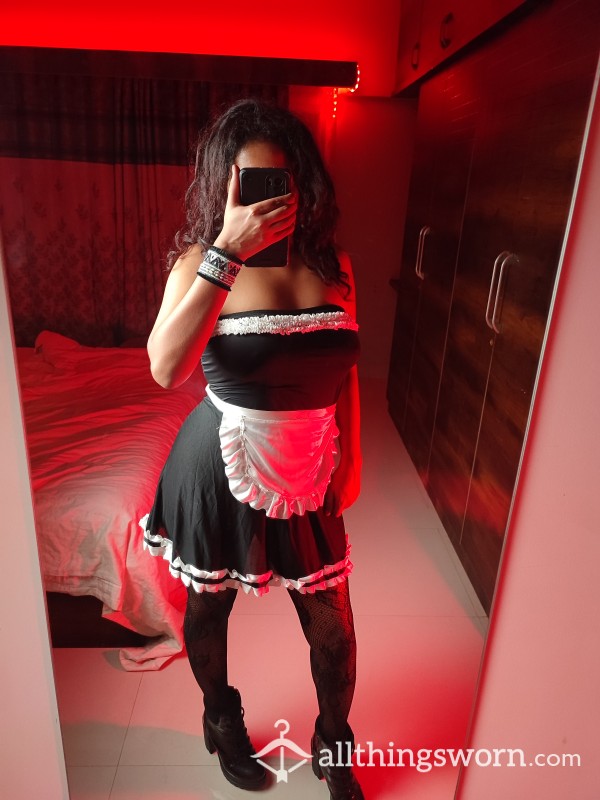 Booby French Maid Costume Dress + 3 Nsfw Complimentary Pictures 💖