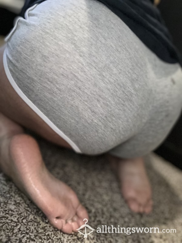 Booty Shorts Worn For At Home Workouts