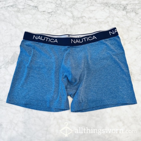 Boyfriend's Boxer Briefs Nautica Bright Blue Size Medium