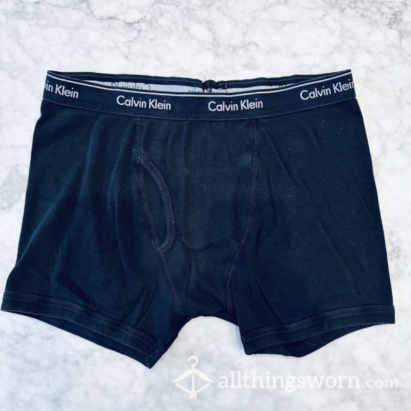 Boyfriend's Boxer Briefs Size Medium Black Calvin Klein