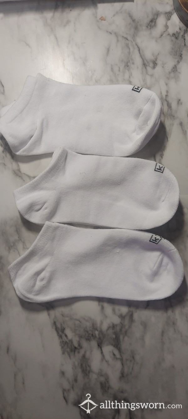 Brand New Completely White Cotton Socks