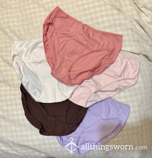 Brand New Soft Cotton Knickers - Assorted Colours