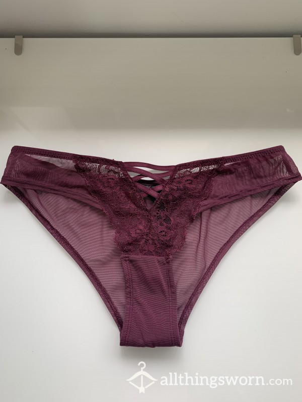 Brazilian Lace And Mesh Panties