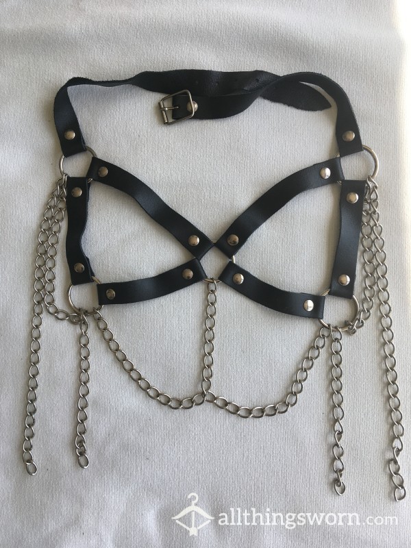 Breast Harness Leather And Chains FemDom Mistress Collection