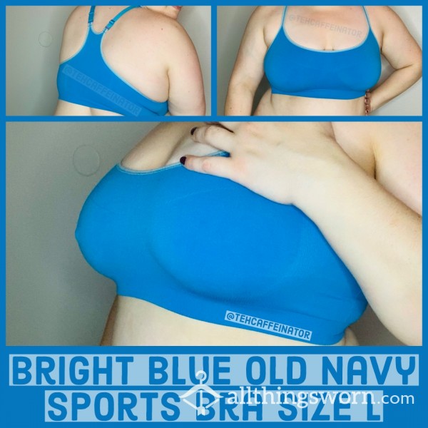 Bright Blue Old Navy Sports Bra XL