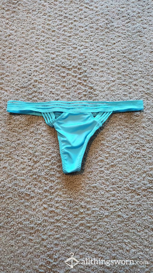 Used Bright Blue Strappy Thong 💙