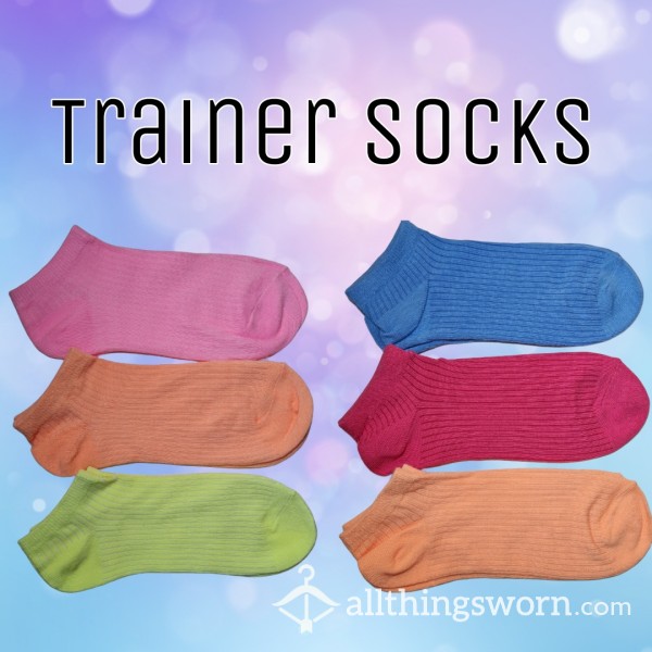 Bright Coloured Trainer Socks