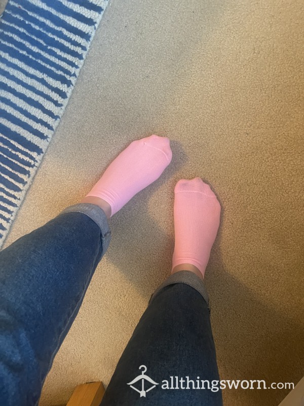 Bright Pink Ankle Socks