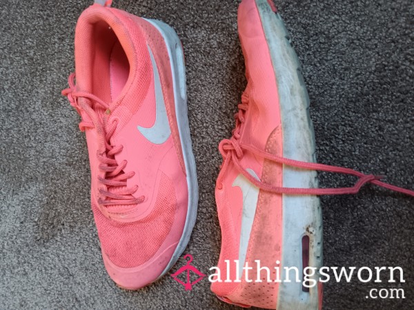 Bright Pink Well Worn Nikes