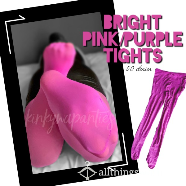 Bright Pink/Purple Tights - Includes 2-day Wear & U.S. Shipping