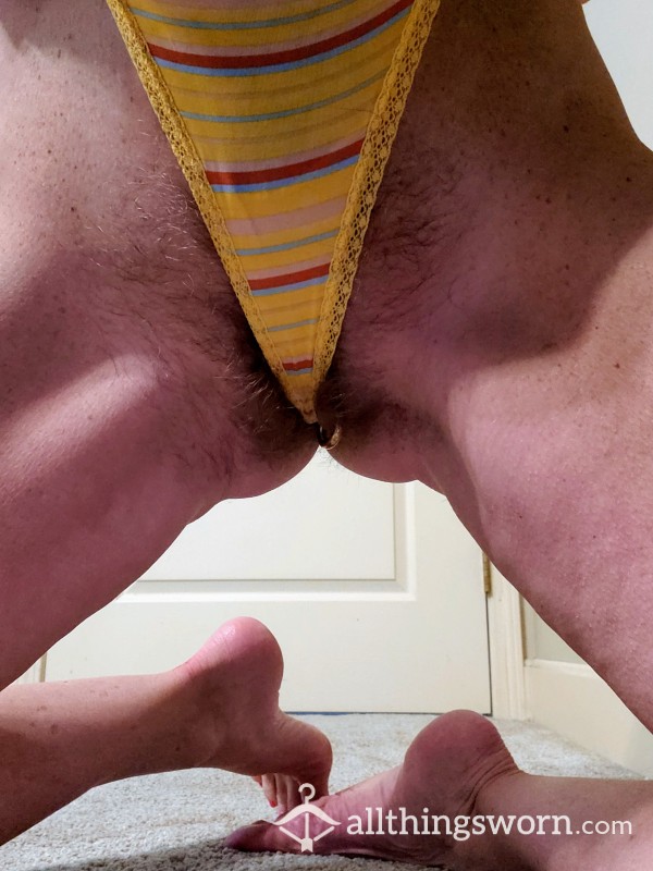 Bright Yellow Colorful Thong