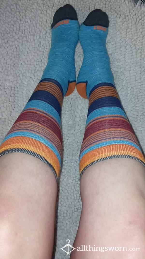 Brightly Colored, Striped And1 Long Socks