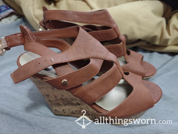 Brown Guess Wedges