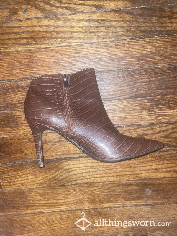 Brown Heeled Boots