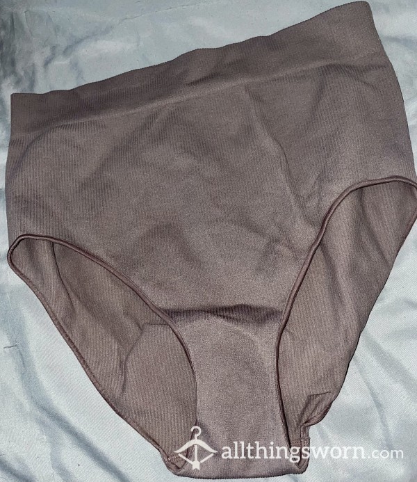 Brown High Waisted Full Brief Knickers