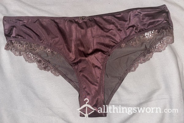 Brown Silk/satin Panties