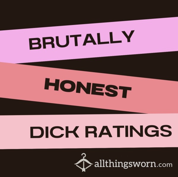 🍆 Get Ready For A Raw Dick Rating! Brutally Honest Assessment 🍆