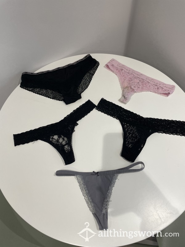 Bundle Of 5 Used Dirty Panties