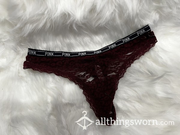 Burgundy Old Lace Thong