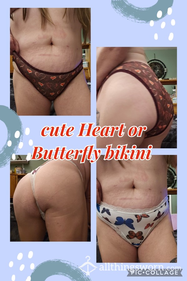 Butterfly Or Heart Bikini Panties