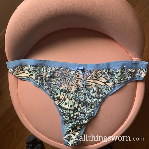 Butterfly Print Thong