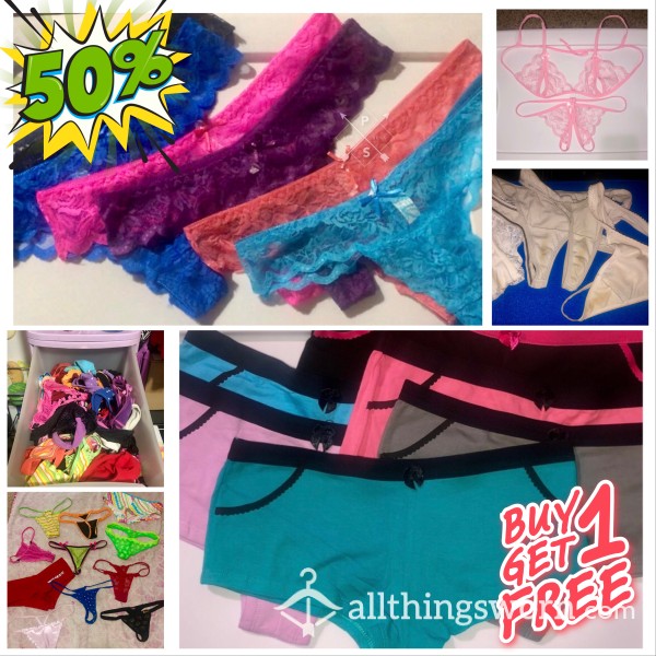 🔥 Buy 1 Get 1 FREE SALE 🔥 Thongs & Panties 💖