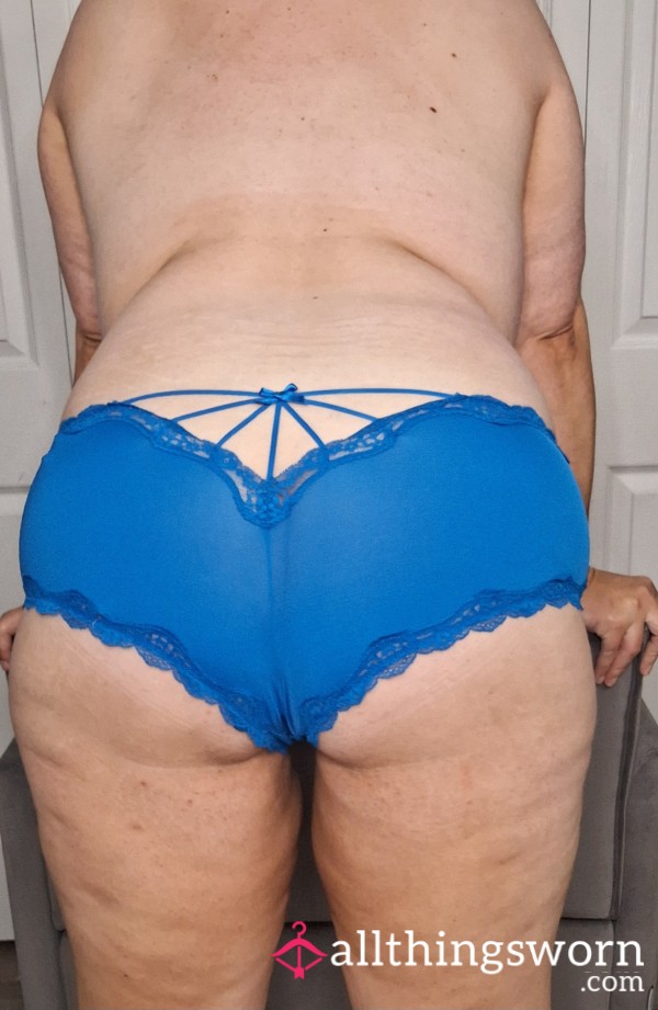 Cacique Bright Blue Back Cutout Panty