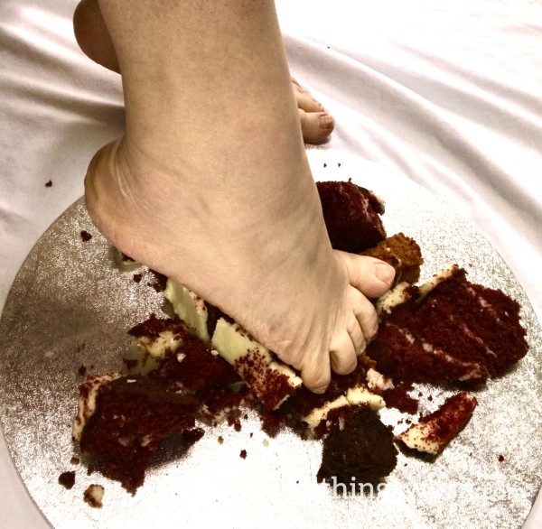 Foot Crushing Cake Video! Over 10 Minutes!