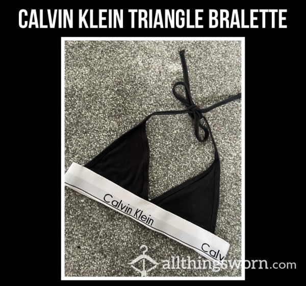 *reduced* Calvin Klein Black Triangle Bralette🐼