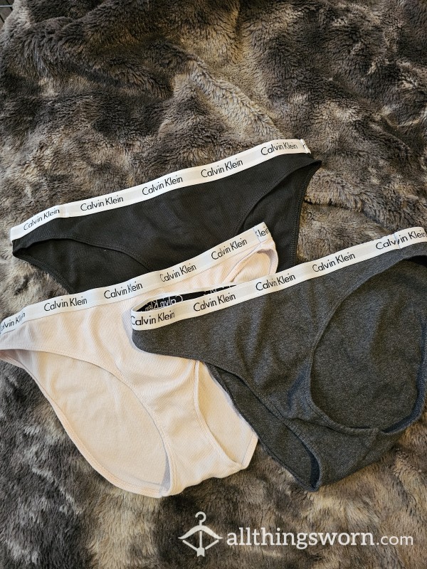 Calvin Klein Cotton Full Back Panties Size Large