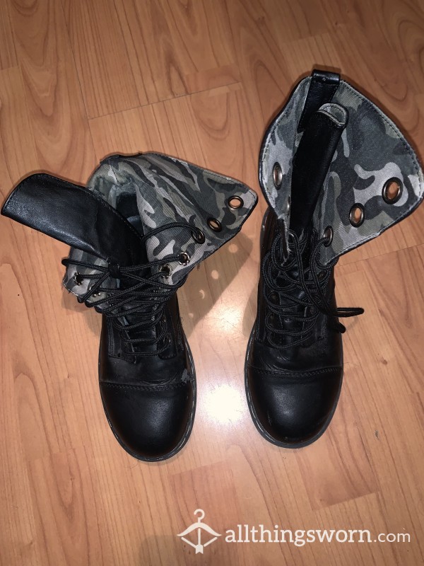 Camo Combat Boots