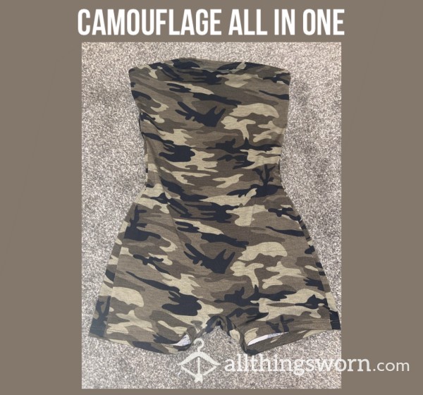 *reduced* Camouflage All In One Unitard🐍