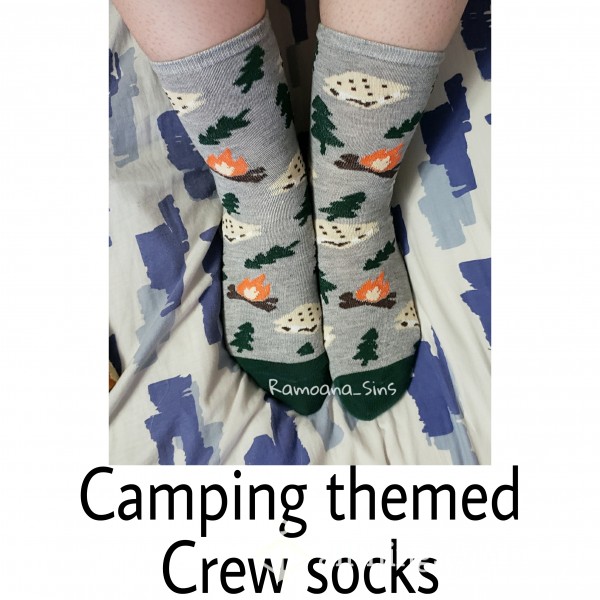 Camping Themed Crew Socks