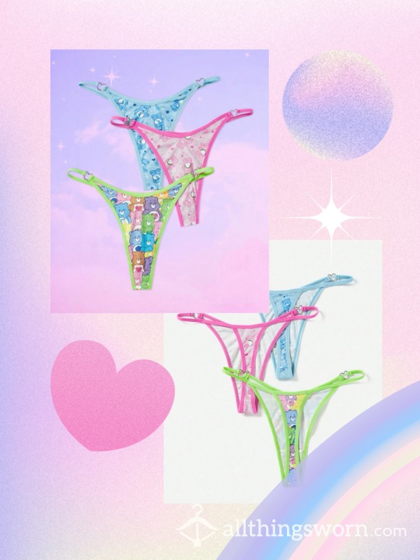 CareBear Thongs (Blue, Pink, Green Available)