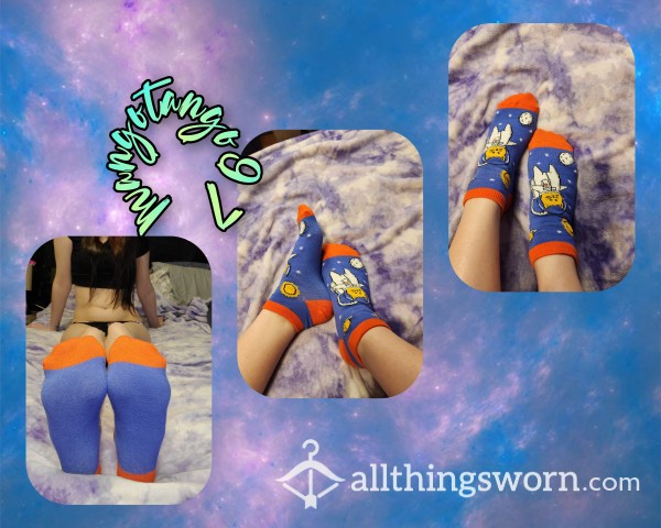 🐈‍⬛Cats In Space Ankle Socks🐈