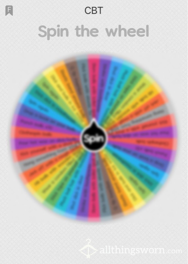CBT Tasks 🏓 - Spin The Wheel!