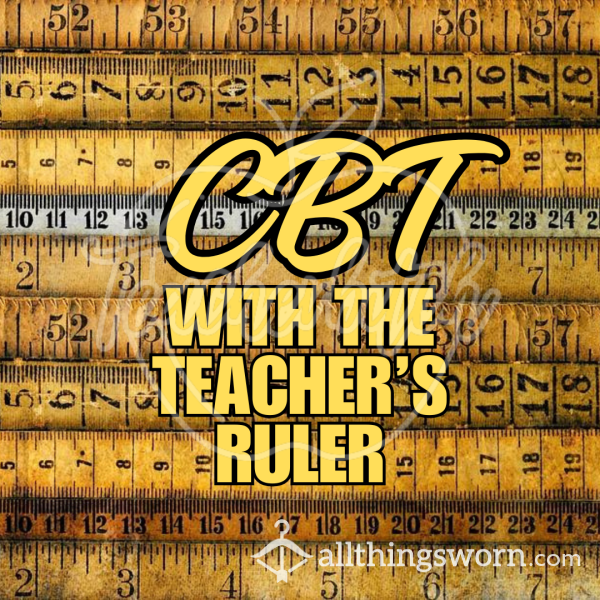 CBT With The Teacher’s Ruler | Tool, Task, & Personalization Included