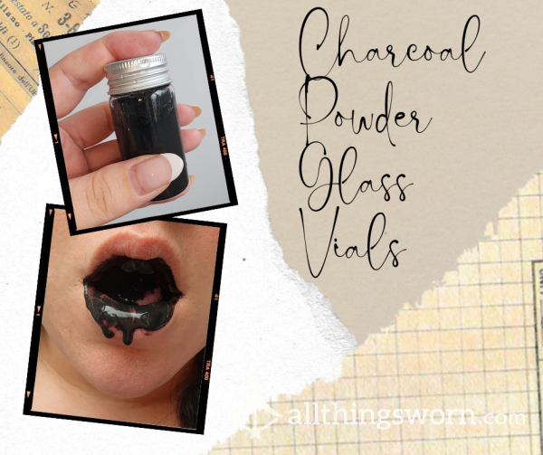 Charcoal Powder Glass Vials - Other Options Available In Listing