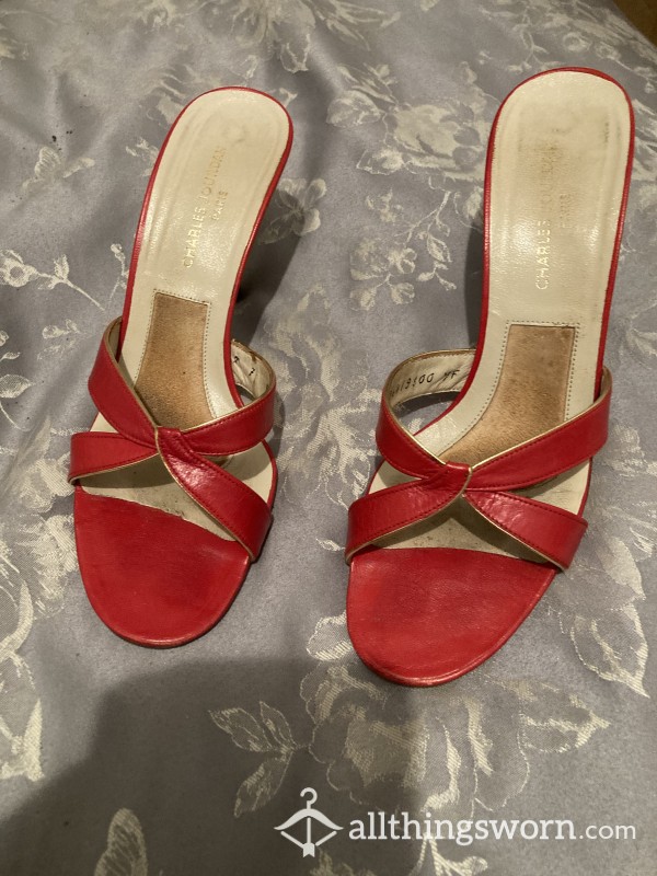 Charles Jourdan Designer Red Heels