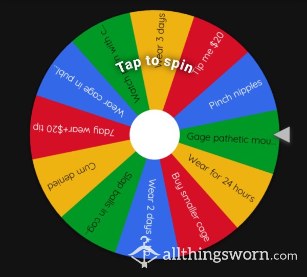 Chastity Wheel Spin 😈