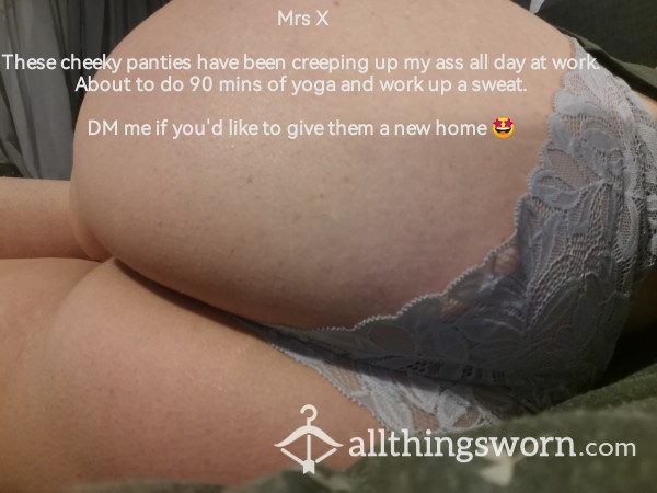 Cheeky Panties Creeping Up My Ass Sweaty Yoga Session