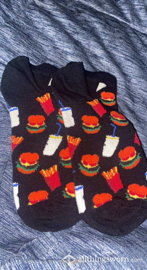 Cheeseburger, Fries And Drink Socks