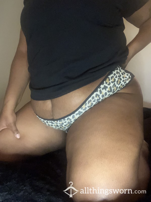 Cheetah Front Lace Back Panties