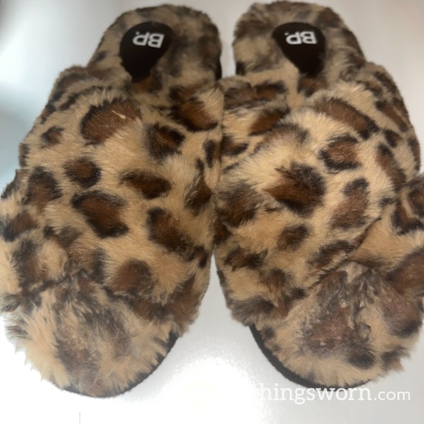 Cheetah Open Toe Slippers - STINK